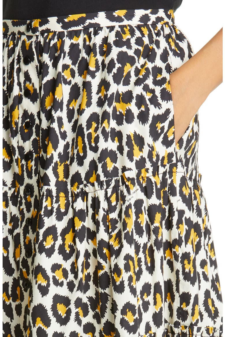 The Prairie Leopard Print Midi Skirt, Alternate, color, NATURAL MULTI