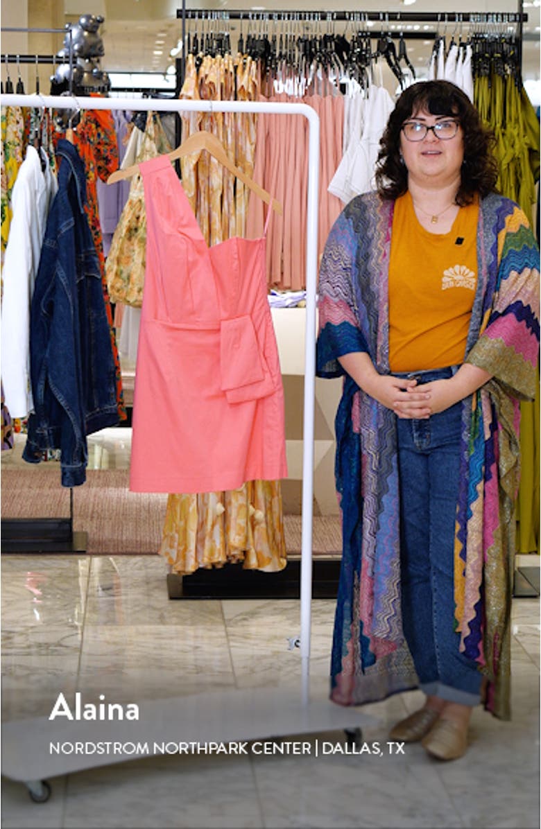 Florida Cot One-Shoulder Dress, sales video thumbnail