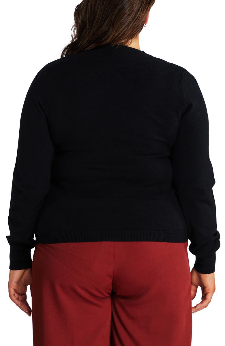 Estelle Asymmetric Cutout Sweater, Alternate, color, Black