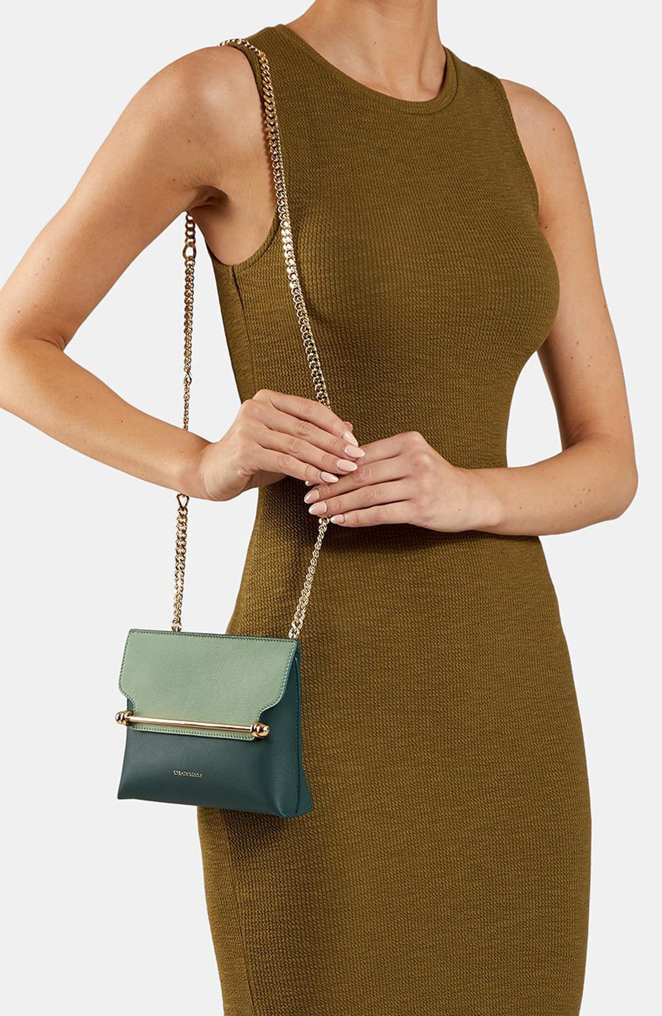 Strathberry Mini Stylist Bicolor Leather Crossbody Bag, Alternate, color, 