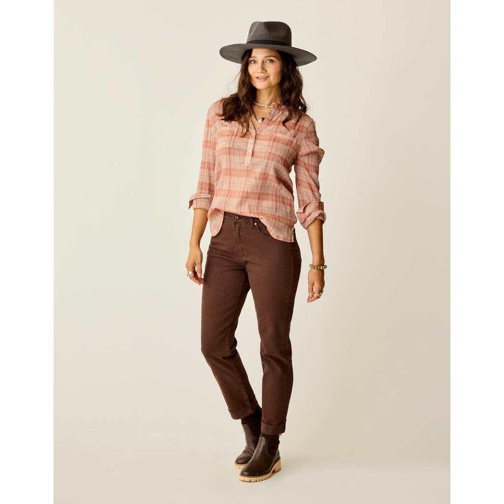 Carve Designs Dylan Gauze Shirt In Brown
