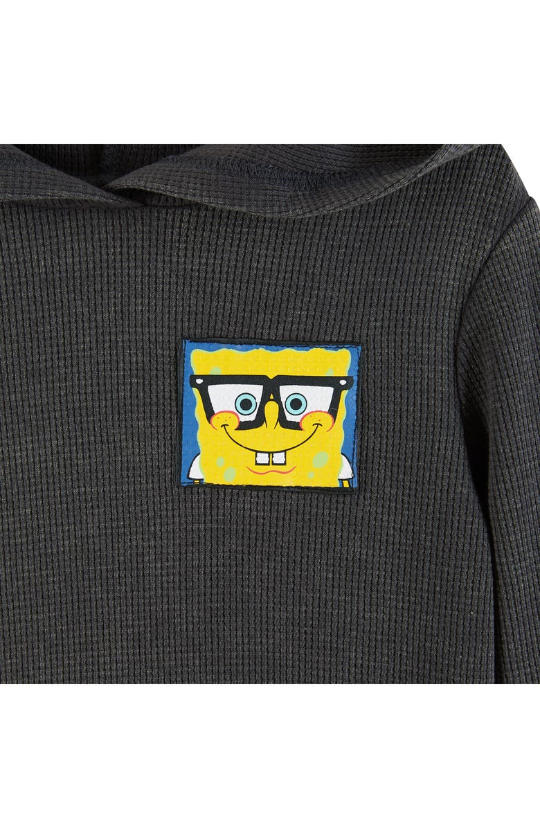 Andy & Evan SpongeBob SquarePants<sup>™</sup> Waffle Knit Hoodie & Joggers Set, Alternate, color,