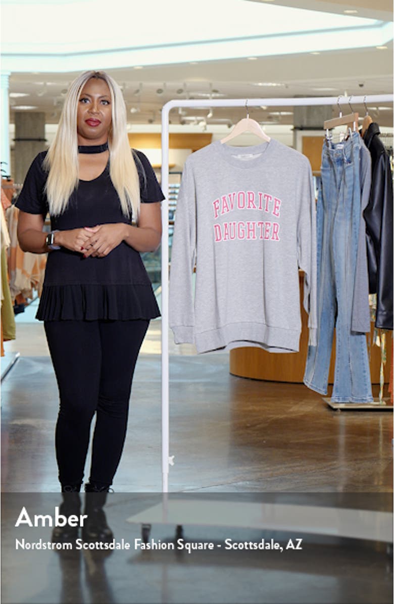 Collegiate Cotton Graphic Sweatshirt, sales video thumbnail