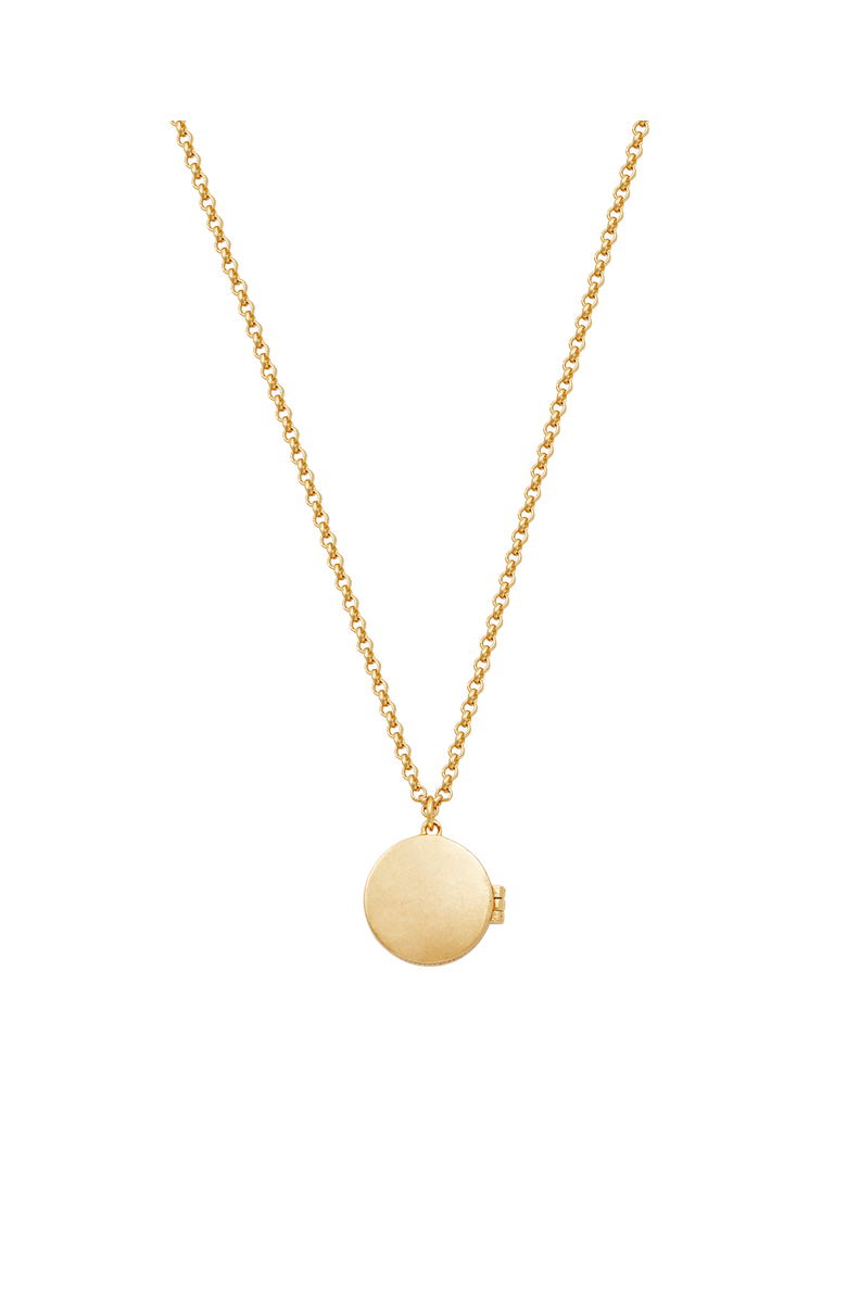 Fable England Sun Locket Necklace, Alternate, color, Gold