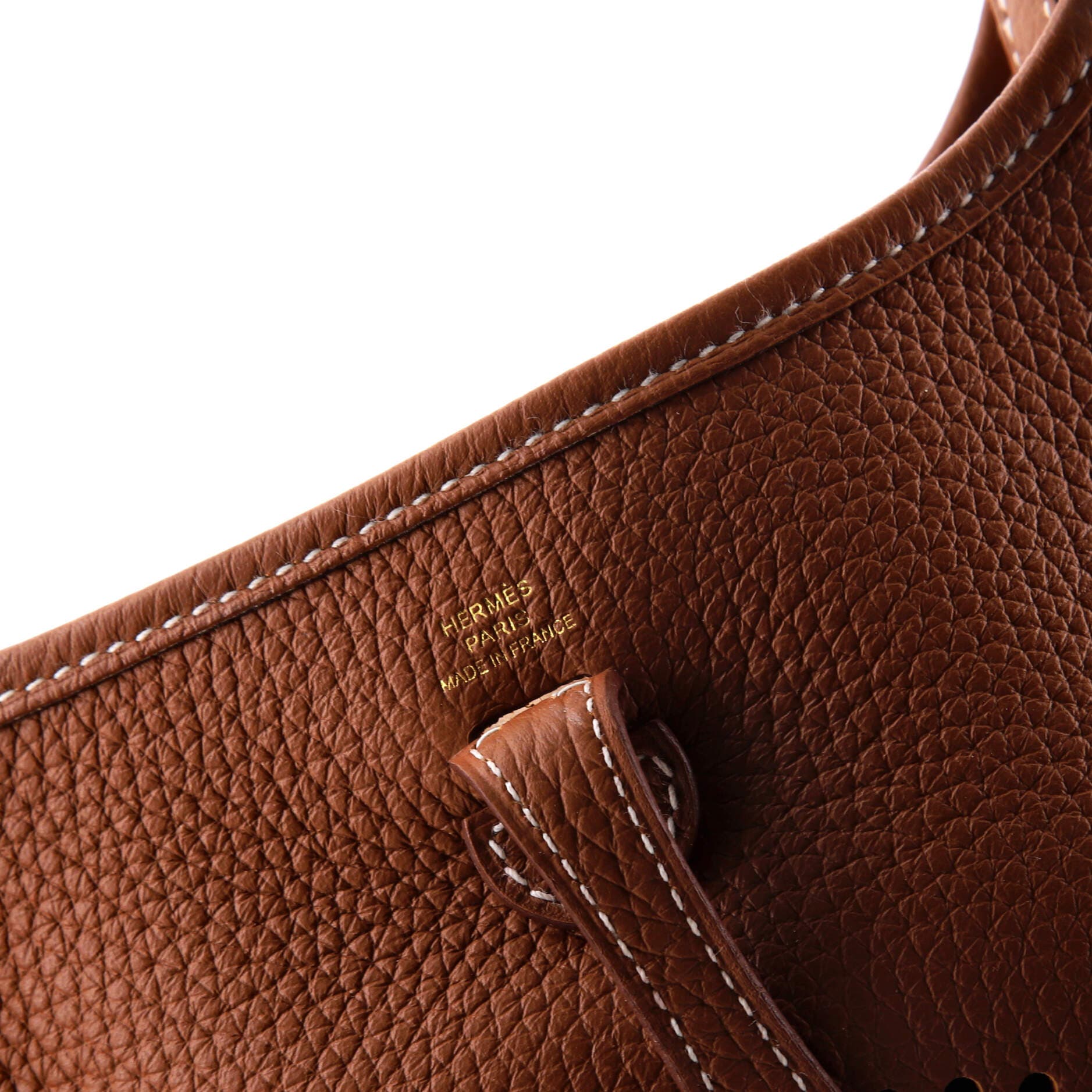 Pre-Owned Hermes Evelyne Bag Gen III Clemence TPM, Alternate, color, Gold