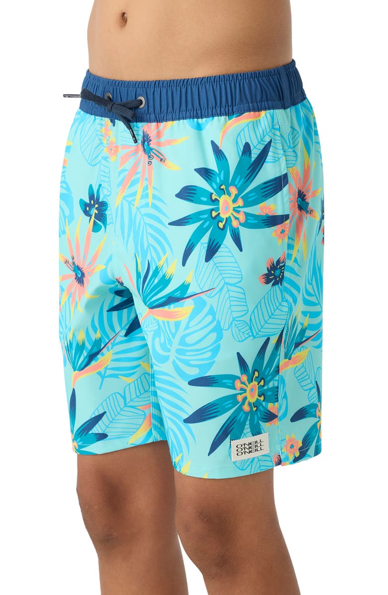 O'Neill Hermosa Swim Trunks, Alternate, color, Turquoise