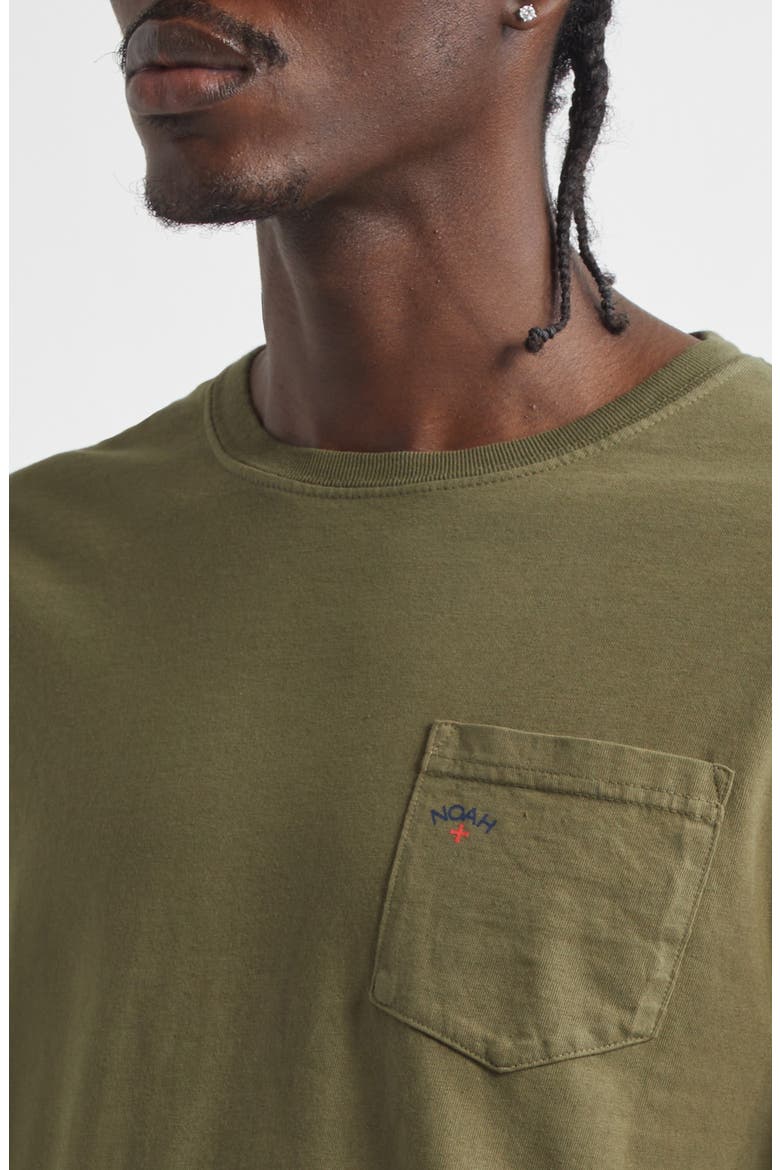 Core Logo Pocket Tee, Alternate, color, ARMY GREEN