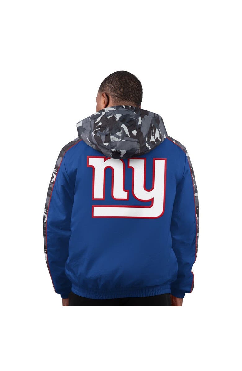 STARTER Men's Starter Royal New York Giants Thursday Night Gridiron Full-Zip Jacket, Alternate, color, Royal