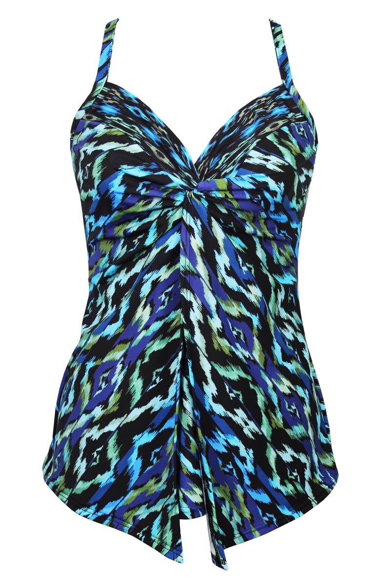 Miraclesuit<sup>®</sup> Jewels of the Nile Love Knot Underwire Tankini Top, Alternate, color, 