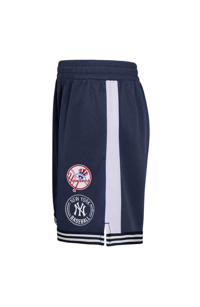 Outerstuff Youth  Navy New York Yankees Infielder Shorts, Alternate, color, 