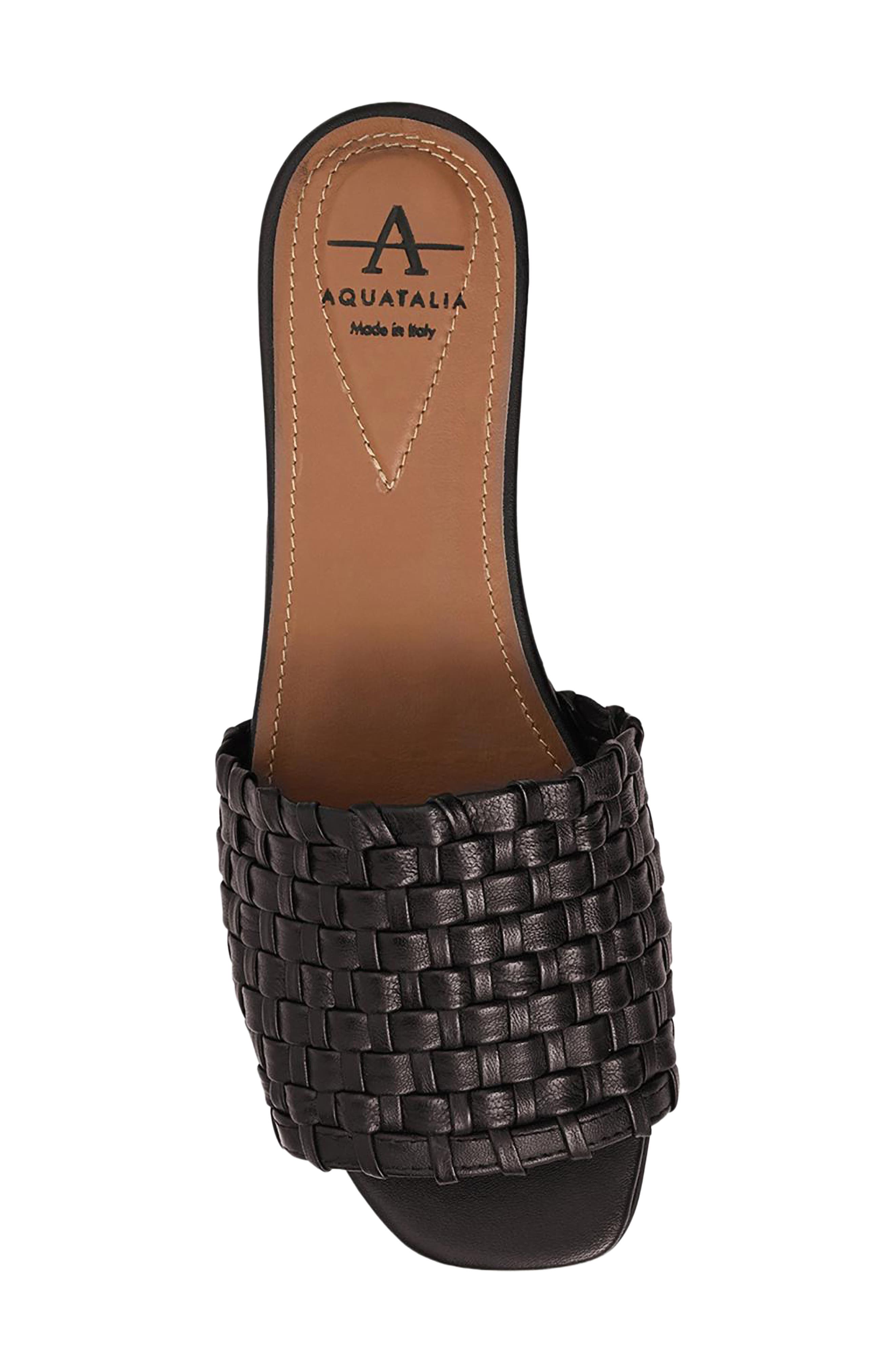 Brunello Weatherproof Slide Sandal, Alternate, color, ESPRESSO WOVEN