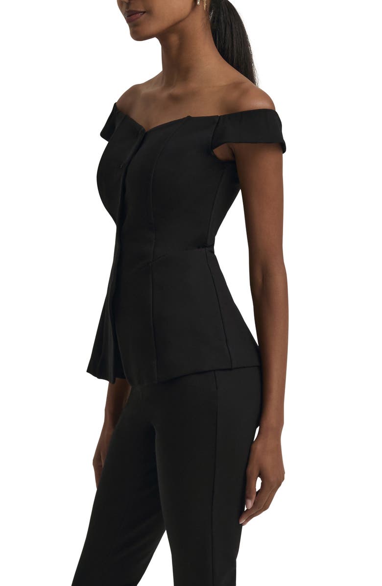 Favorite Daughter The One That I Want Off the Shoulder Top, Alternate, color, Black