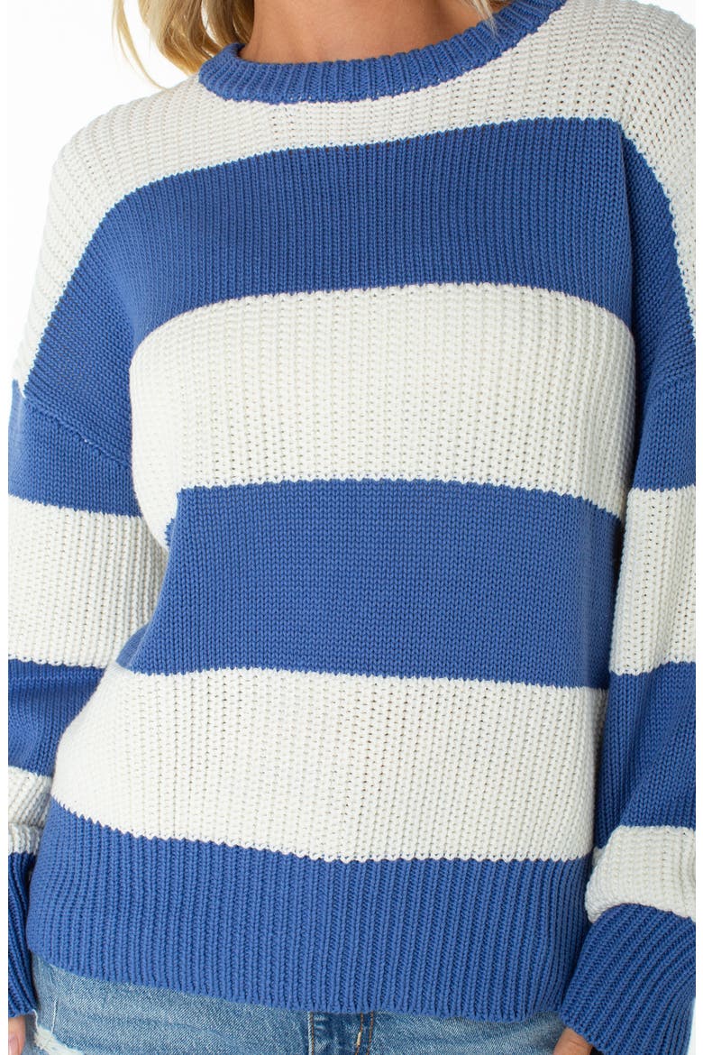 West Side Stripe Sweater, Alternate, color, DUTCH BLUE