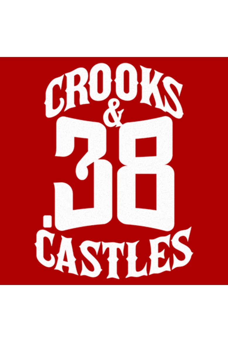 Men's Crooks & Castles Number White Logo  Graphic T-Shirt, Alternate, color, Red
