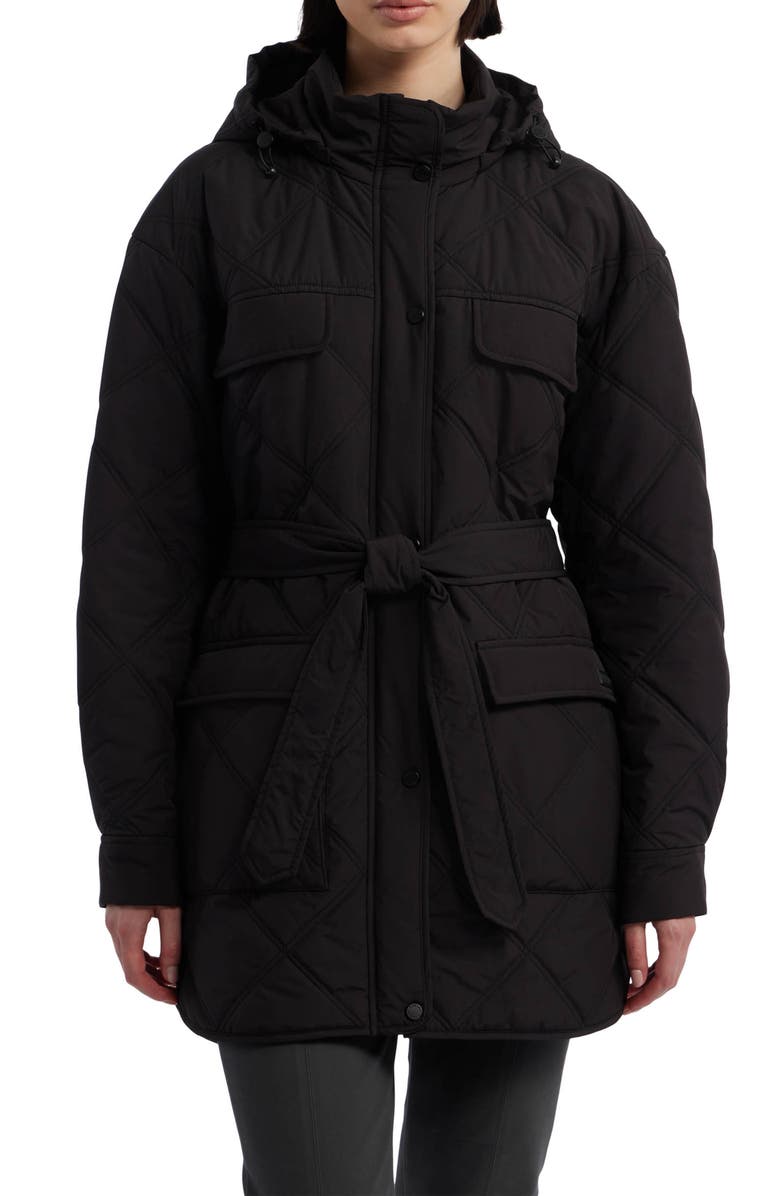 Hunter Belted Packable Quilted Jacket, Main, color,