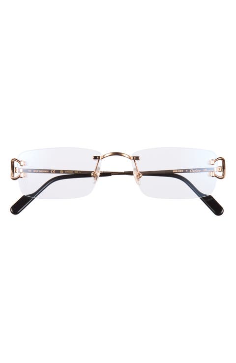 56mm Frameless Rectangular Optical Glasses