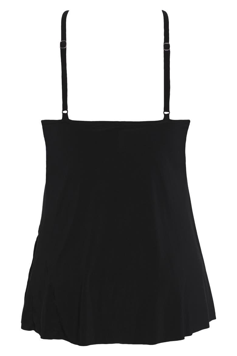 Flower Child Parker Skirted One-Piece Swimsuit, Alternate, color, BLACK/ MULTI