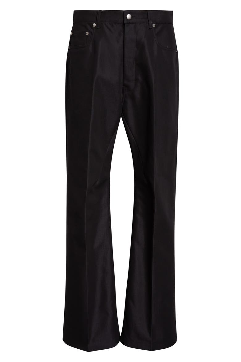 Geth Cotton & Nylon Jeans, Alternate, color, BLACK