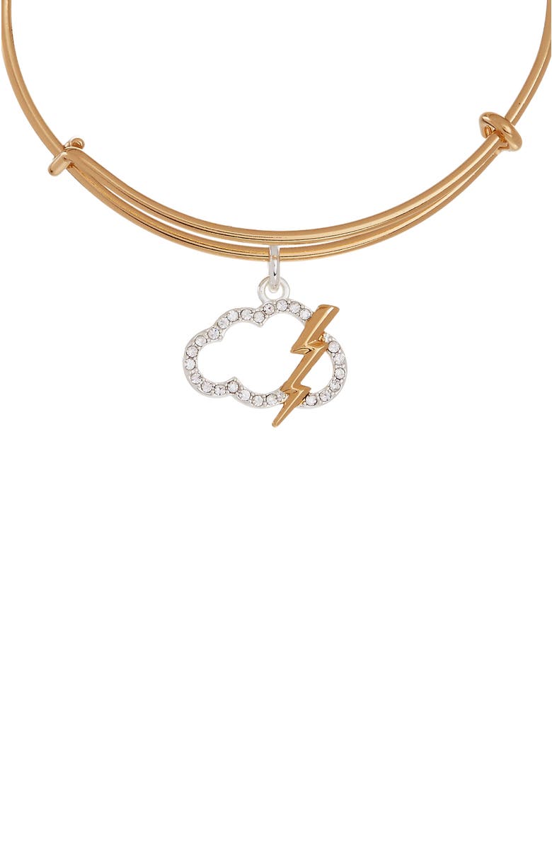 Alex and Ani Pave Storm Cloud Bangle Bracelets, Alternate, color, 