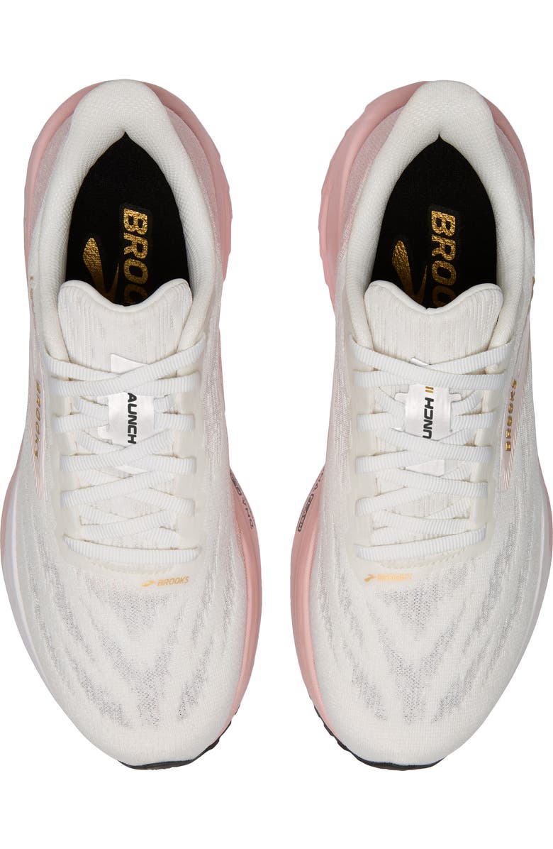 Brooks Launch 11 Running Shoe, Alternate, color, White/Gold/Pink