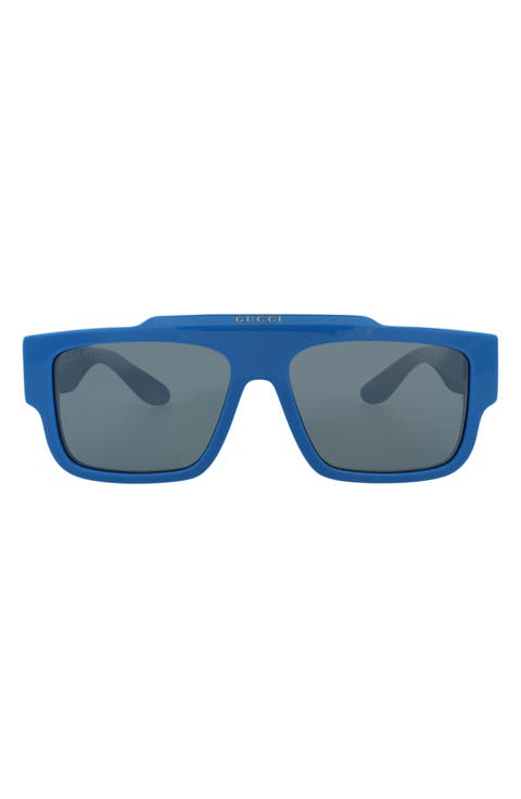 56mm Rectangle Sunglasses