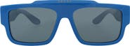 Gucci 56mm Rectangle Sunglasses