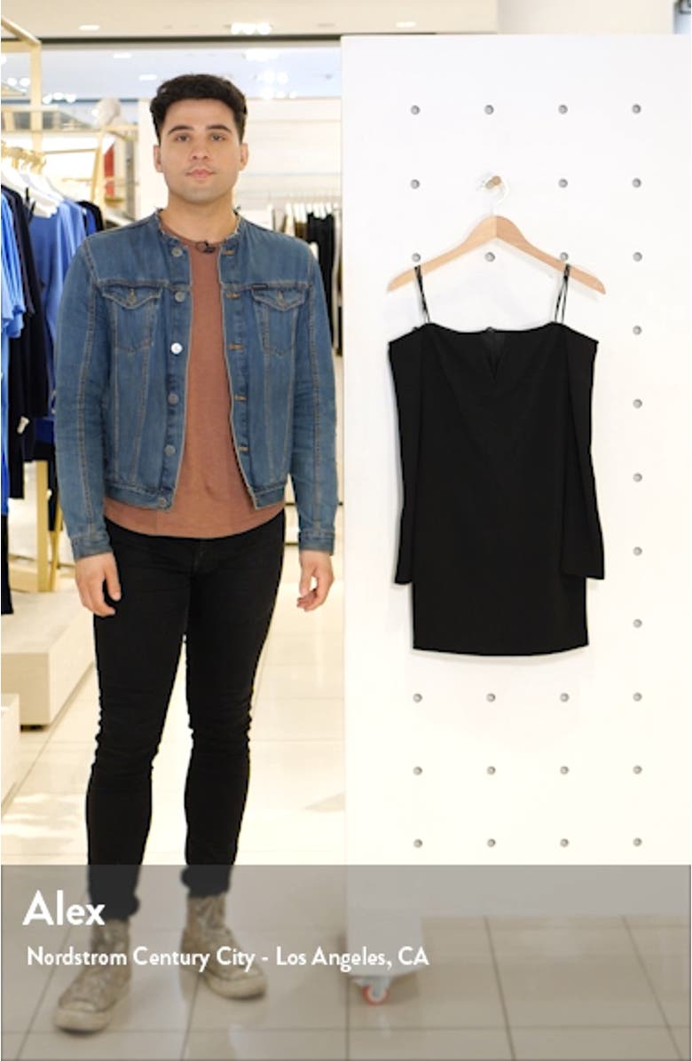 Off the Shoulder Long Sleeve Body-Con Minidress, sales video thumbnail