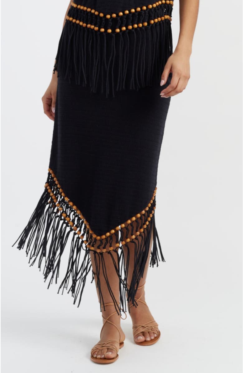 Chinti & Parker Laura Whitmore Beaded Skirt, Main, color, 