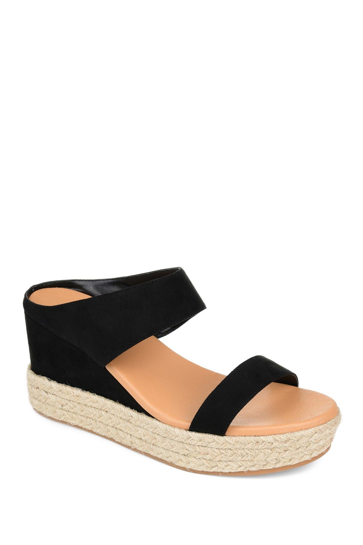 Journee Collection Alissa Espadrille Platform Slide Sandal, Main, color, 