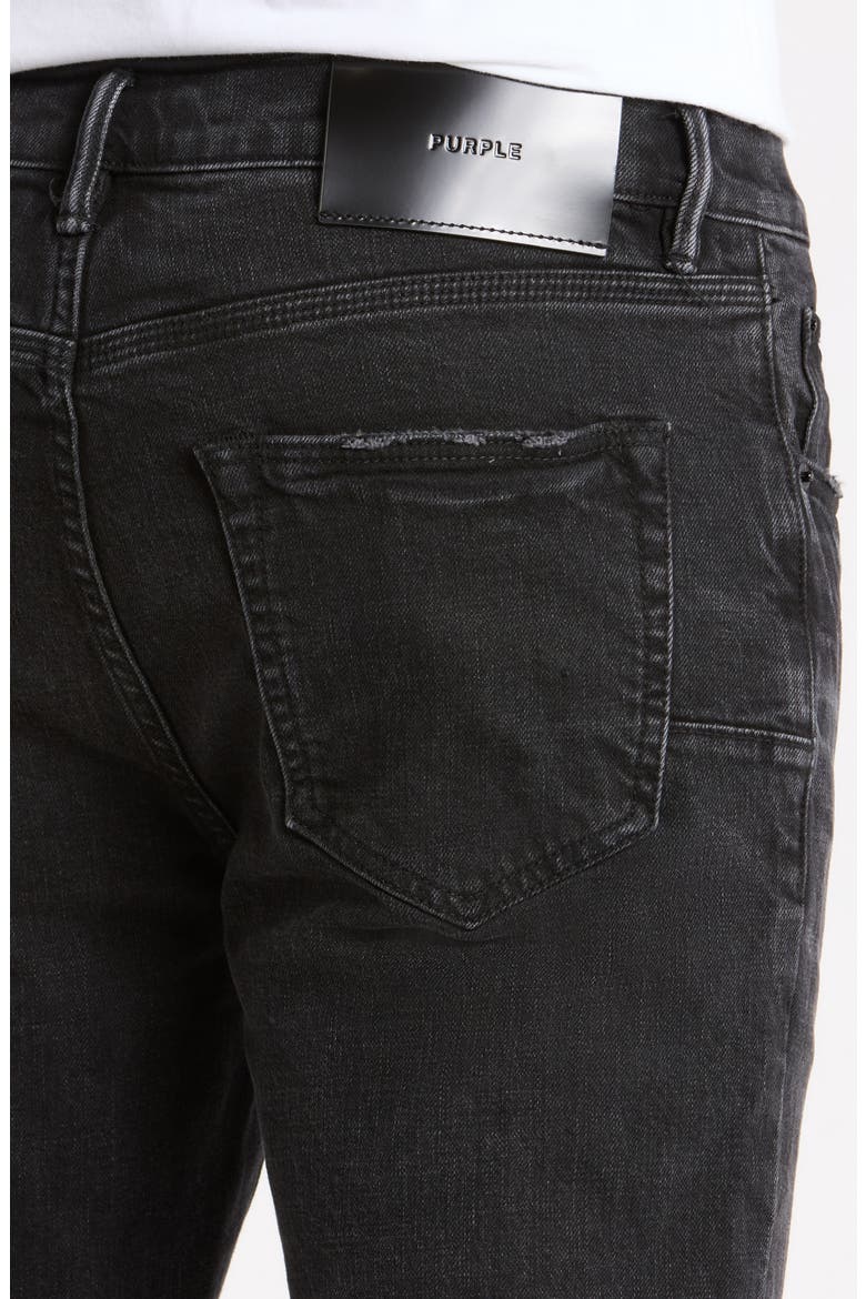 High Contrast Bling Skinny Jeans, Alternate, color, BLACK