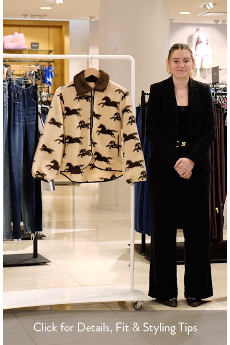 The Pasture Horse Print Fleece Jacket video