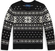 Polo Ralph Lauren Kids' Fair Isle Cotton Sweater