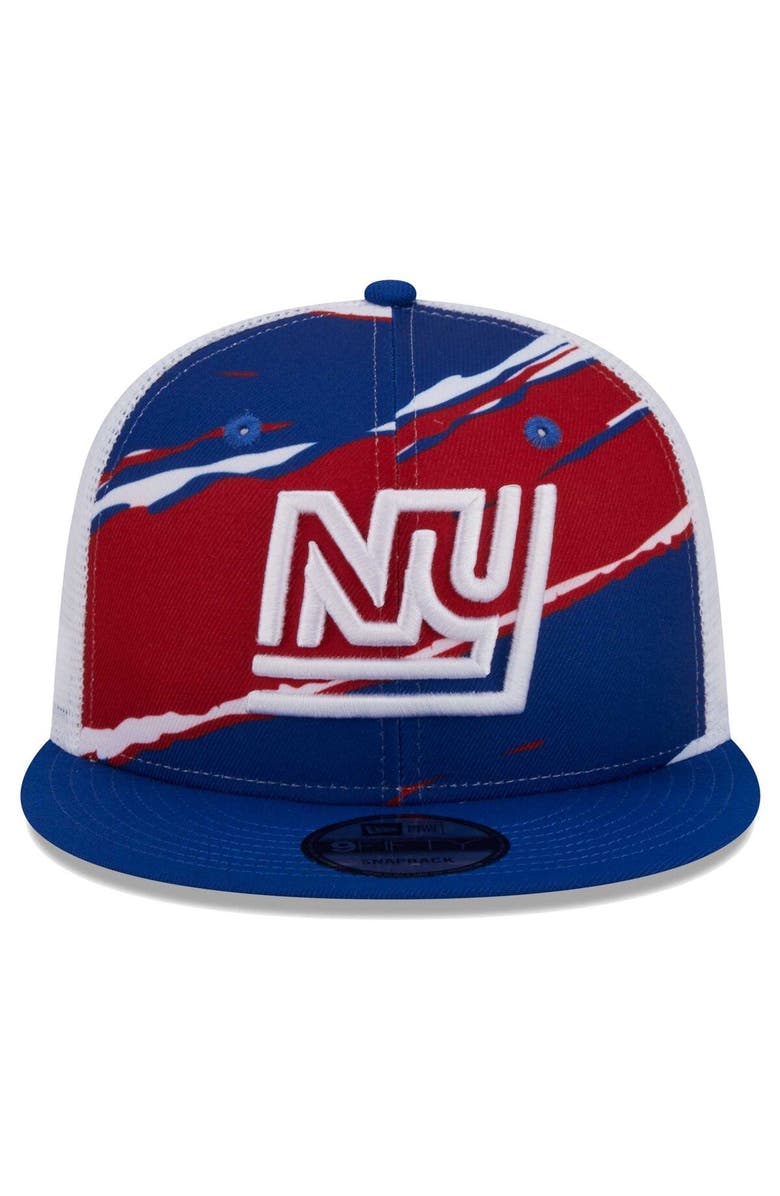 New Era Men's New Era Royal New York Giants Historic Tear Trucker 9FIFTY Snapback Hat, Alternate, color,