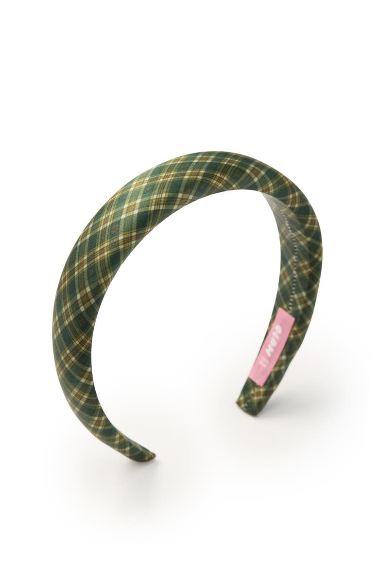 OLAH Grevelyn Silk Headband, Main, color, Green