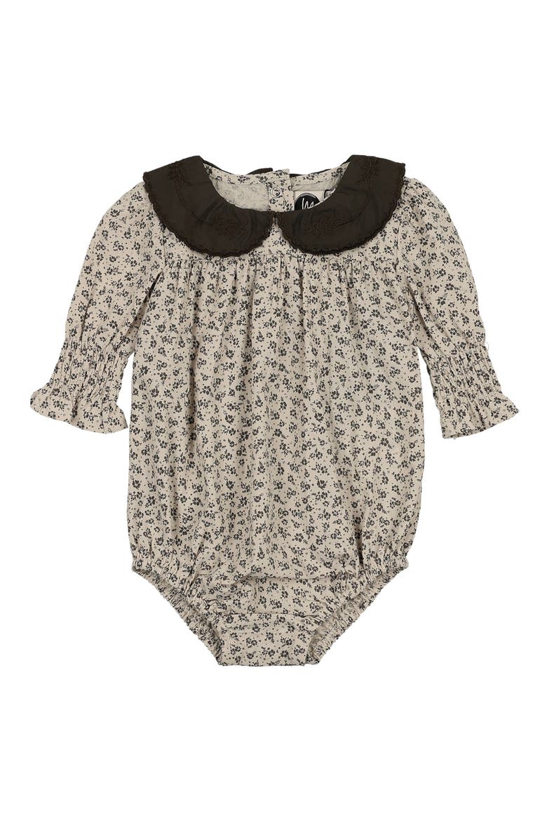 Eyelet Smocked Bodysuit, Main, color, OLIVE