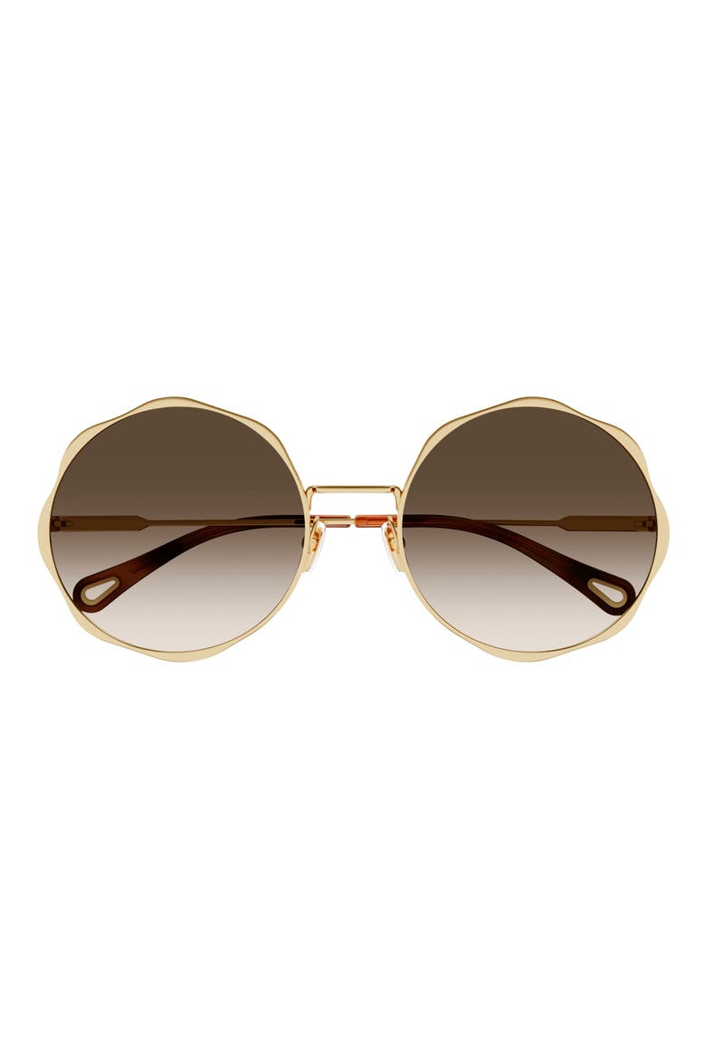 59mm Round Sunglasses, Main, color, GOLD