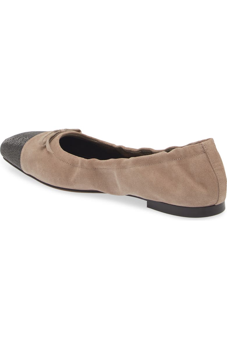 Brunello Cucinelli Monili Cap Toe Ballet Flat, Alternate, color,