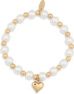 Ettika Faux Pearl Beaded Bracelet