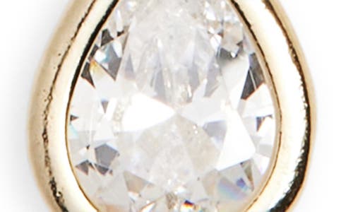 Nordstrom Rack Teardrop Cubic Zirconia Pendant Necklace In Gold