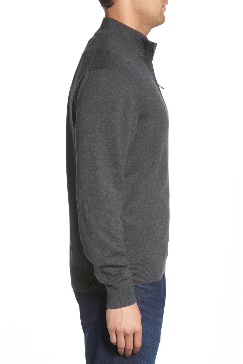 Seattle Seahawks - Lakemont Regular Fit Quarter Zip Sweater, Alternate, color, CHARCOAL HEATHER