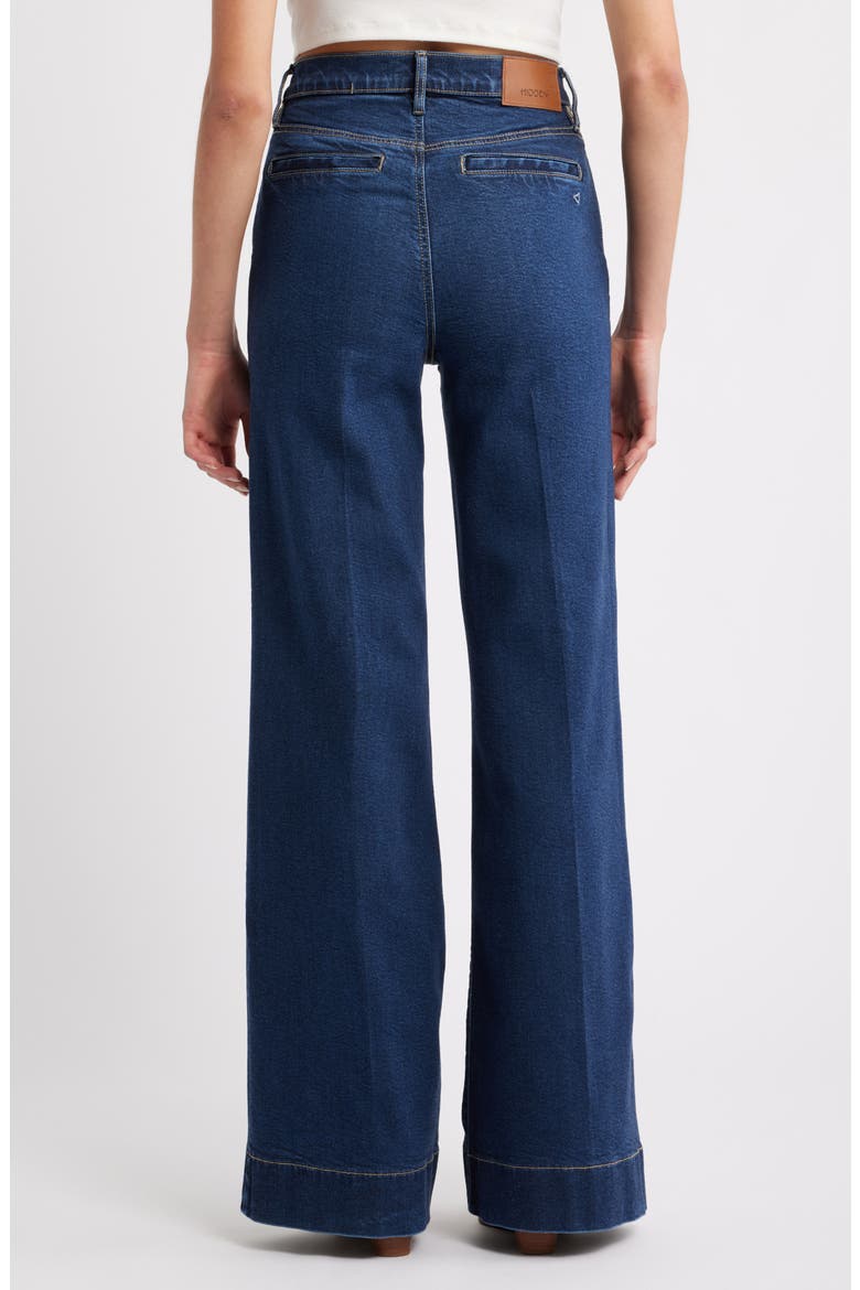 High Waist Flare Trouser Jeans, Alternate, color, DARK WASH