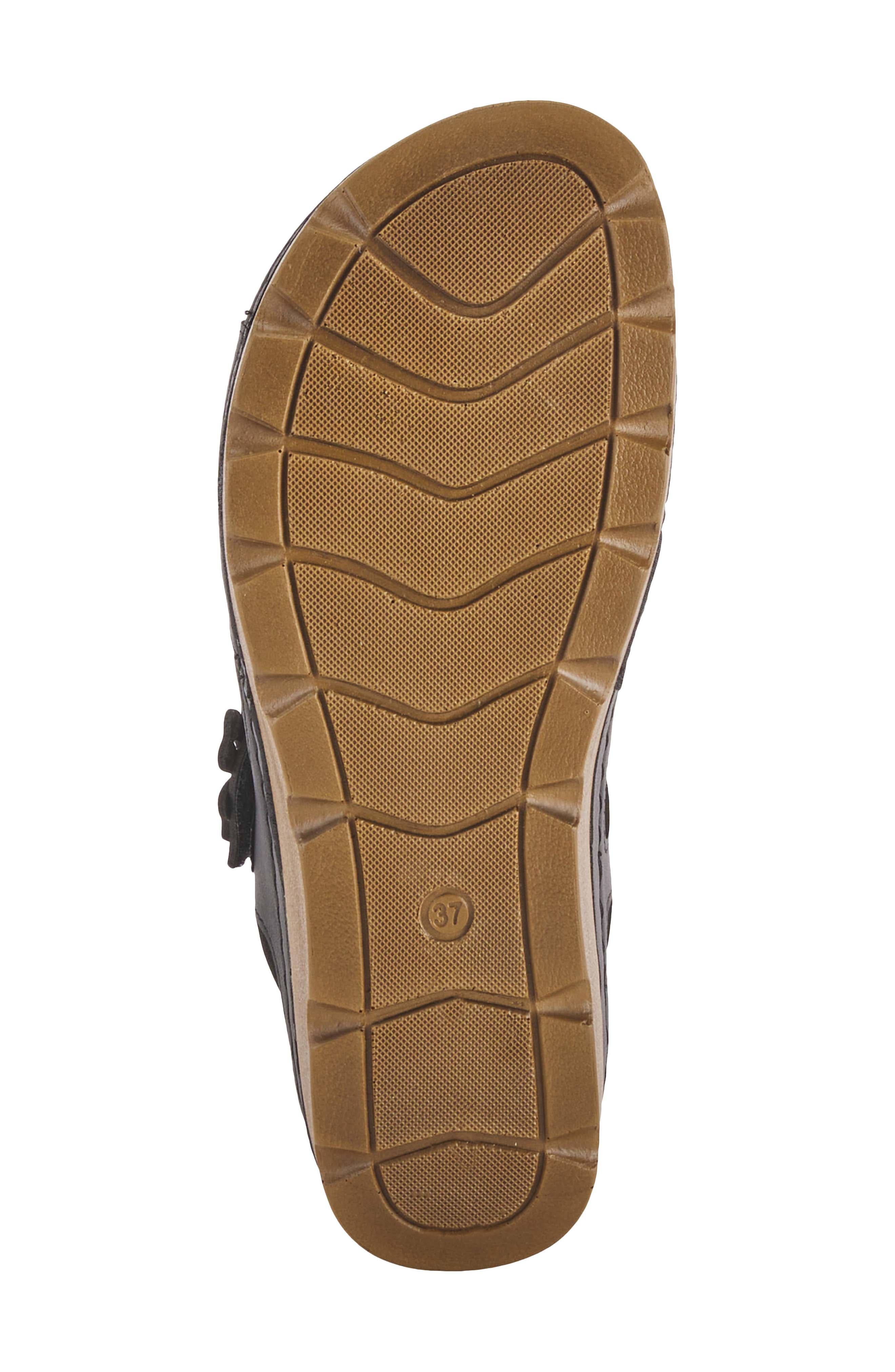 Flexus by Spring Step Poncia Slingback Wedge Sandal, Alternate, color, Black