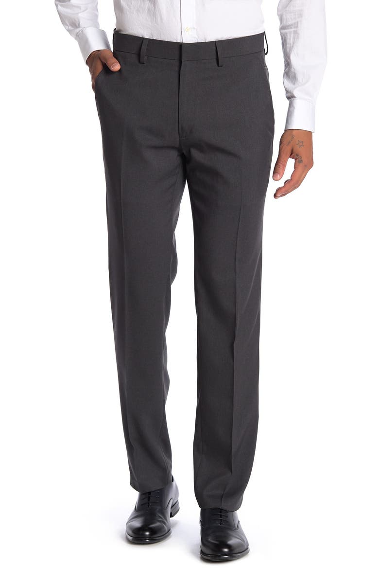 straight cut dress pants Men's Jos. A. Bank Tailored Fit Solid Textured Comfort Stretch Dress Pants at Jos. A. Bank, Light Tan, Size 42x32