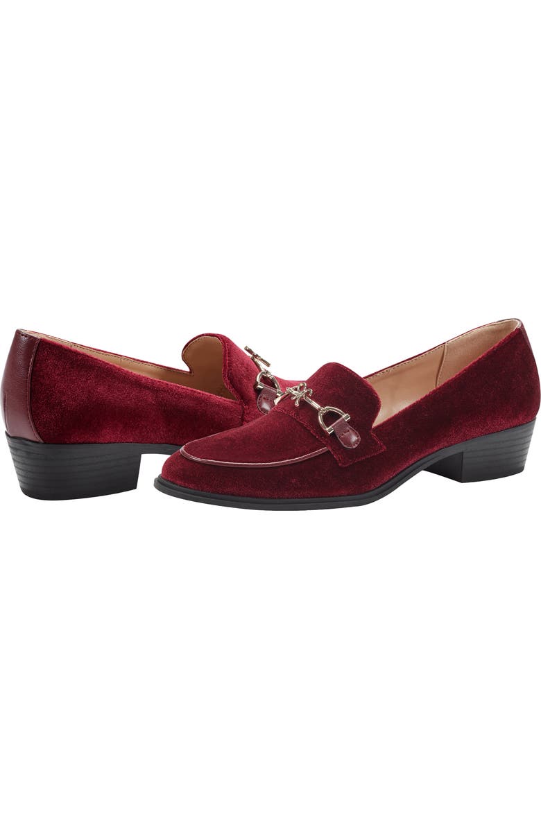 Bandolino Rummie Bit Loafer Pump, Alternate, color, Dark Red