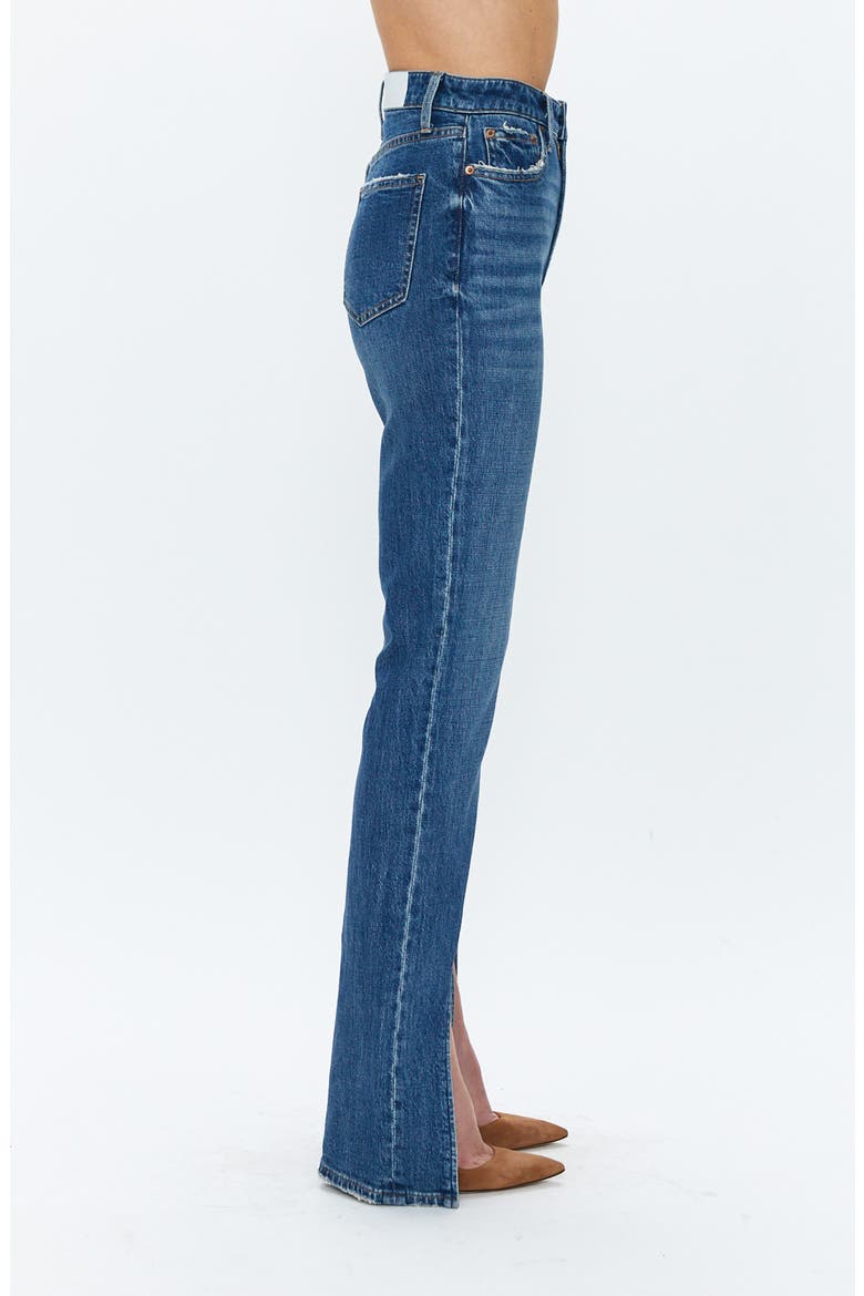 Colleen Slit Hem High Waist Slim Bootcut Jeans, Alternate, color, WILLOW