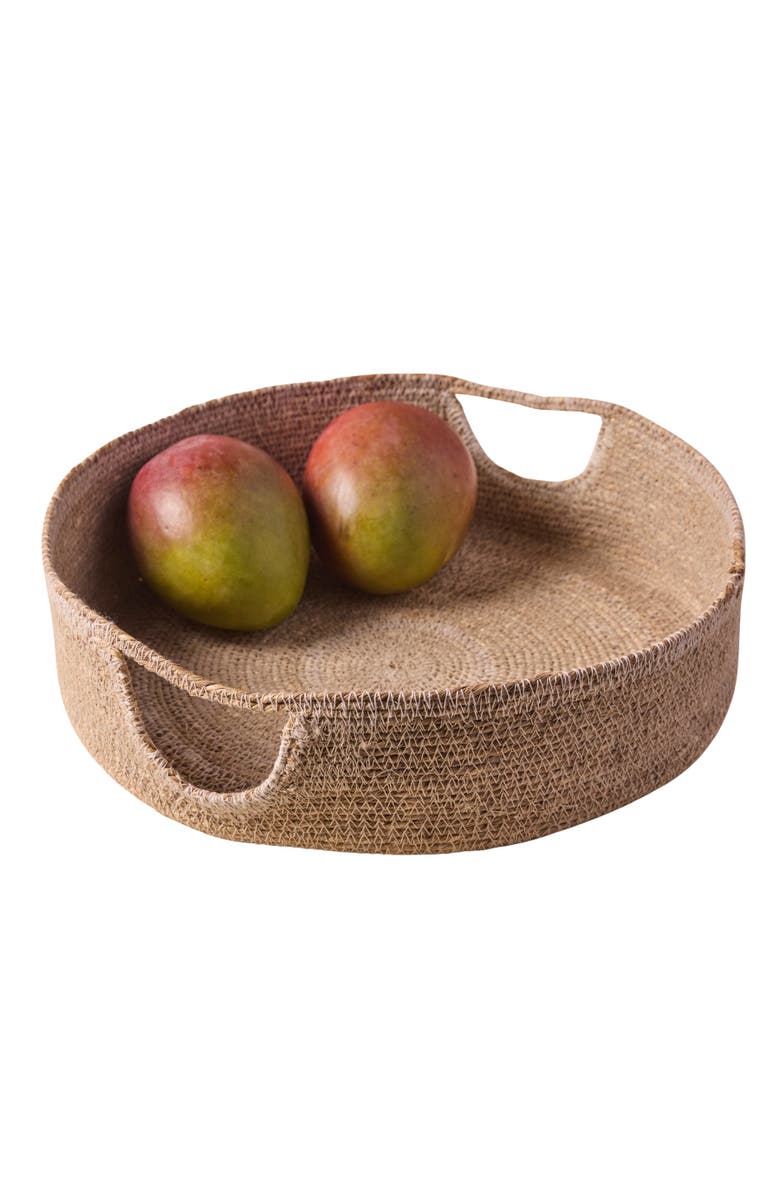 Be Home Hydra Woven Seagrass Tray, Main, color, Grey