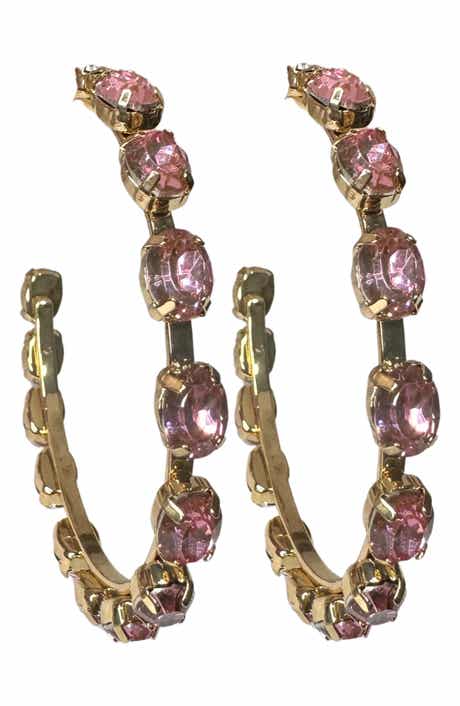 Mini Haley Crystal Hoop Earrings
