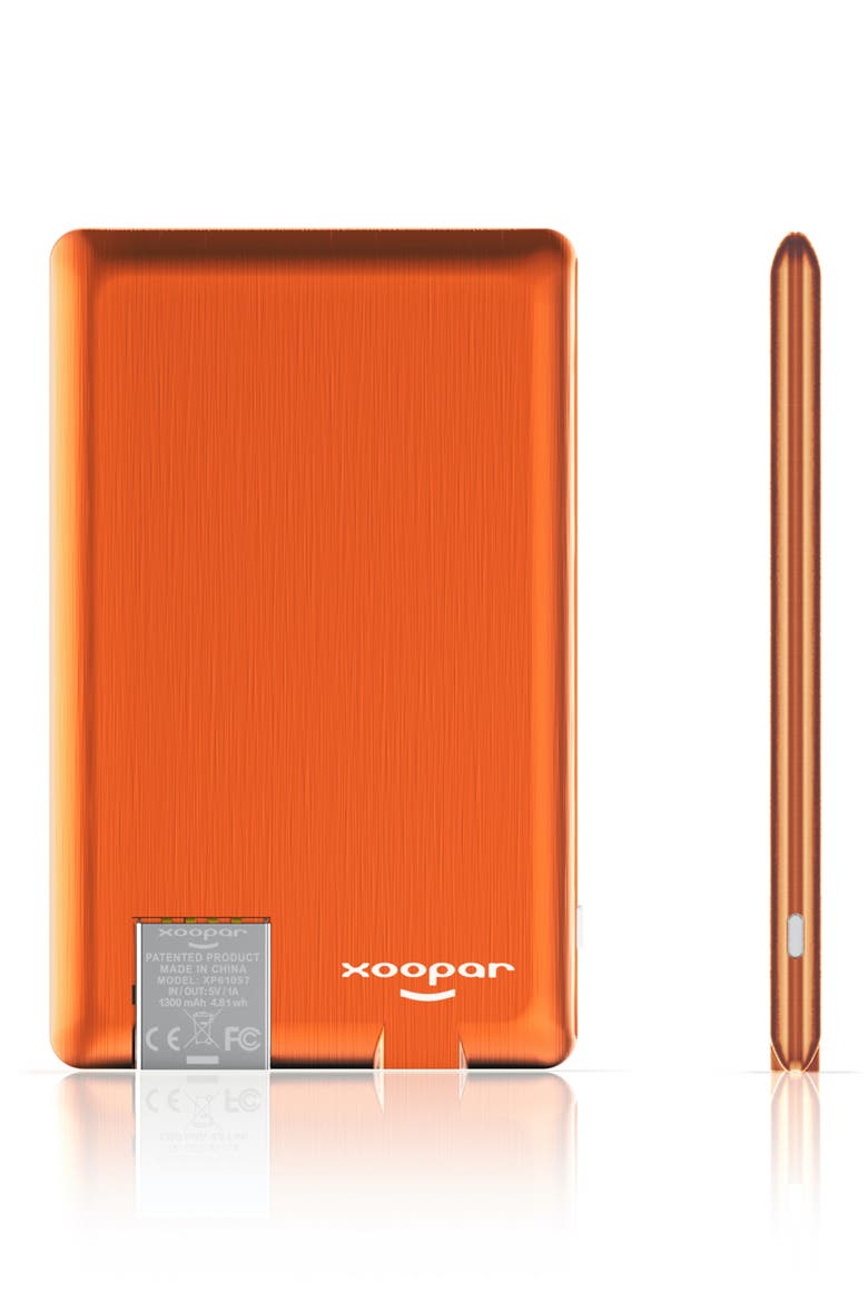 PowerCard Ultra Slim Universal Phone Power Bank, Main, color, ORANGE