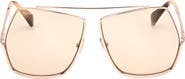 Max Mara 64mm Geometric Sunglasses