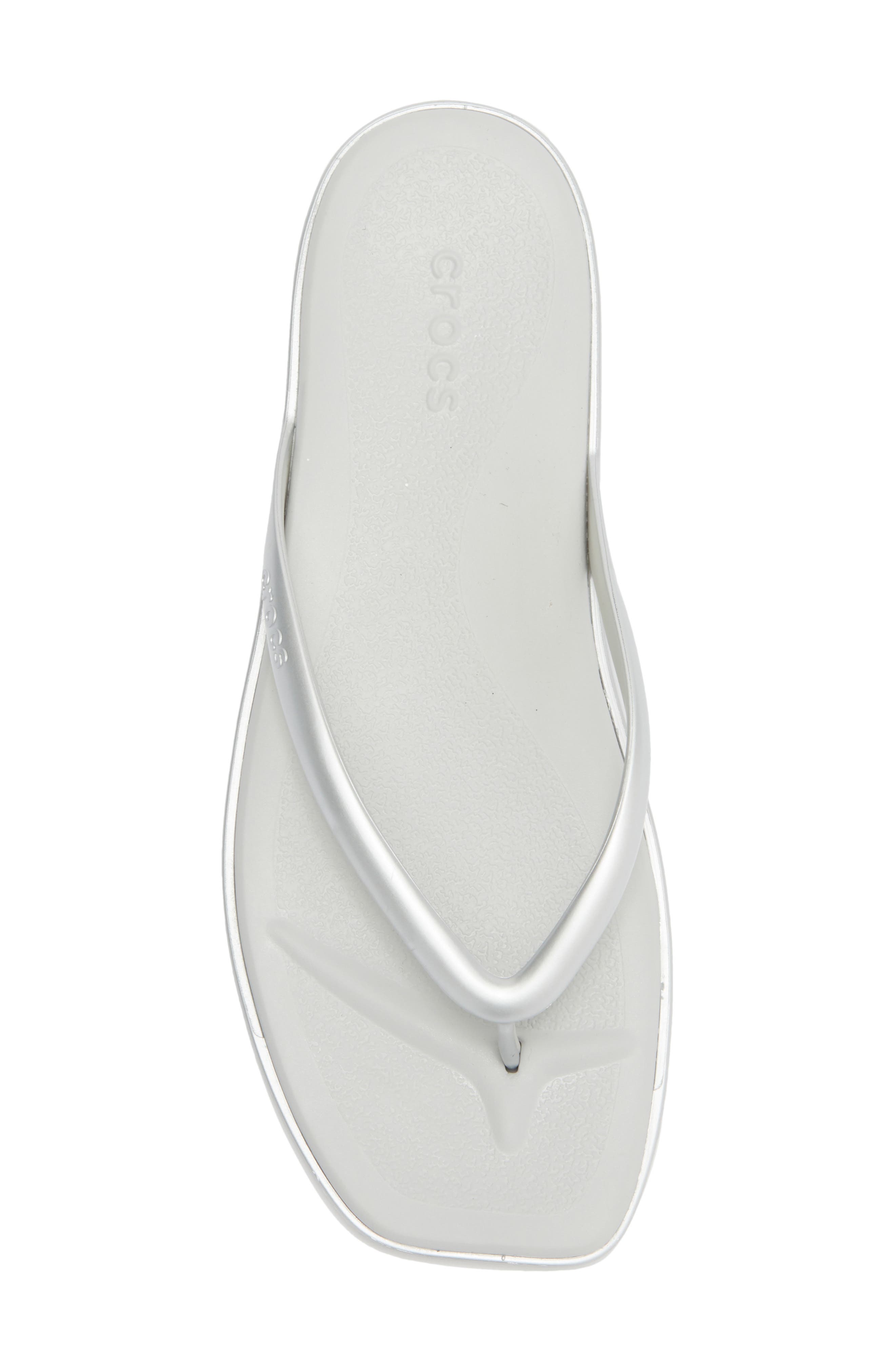 CROCS Miami Thong Flip Flop, Alternate, color, Silver